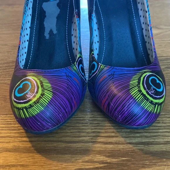 t.u.k. for ModCloth Peacock Mary Jane Stilettos - Picture 4 of 11